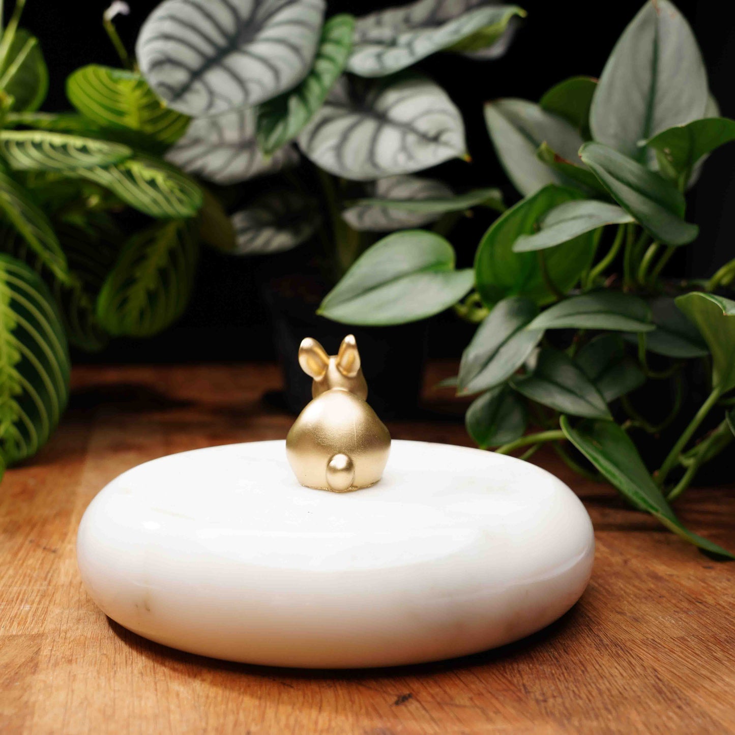 Gold Concrete Good Luck Rabbit