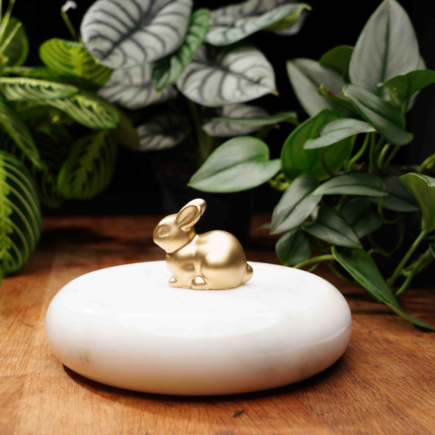 Gold Concrete Good Luck Rabbit