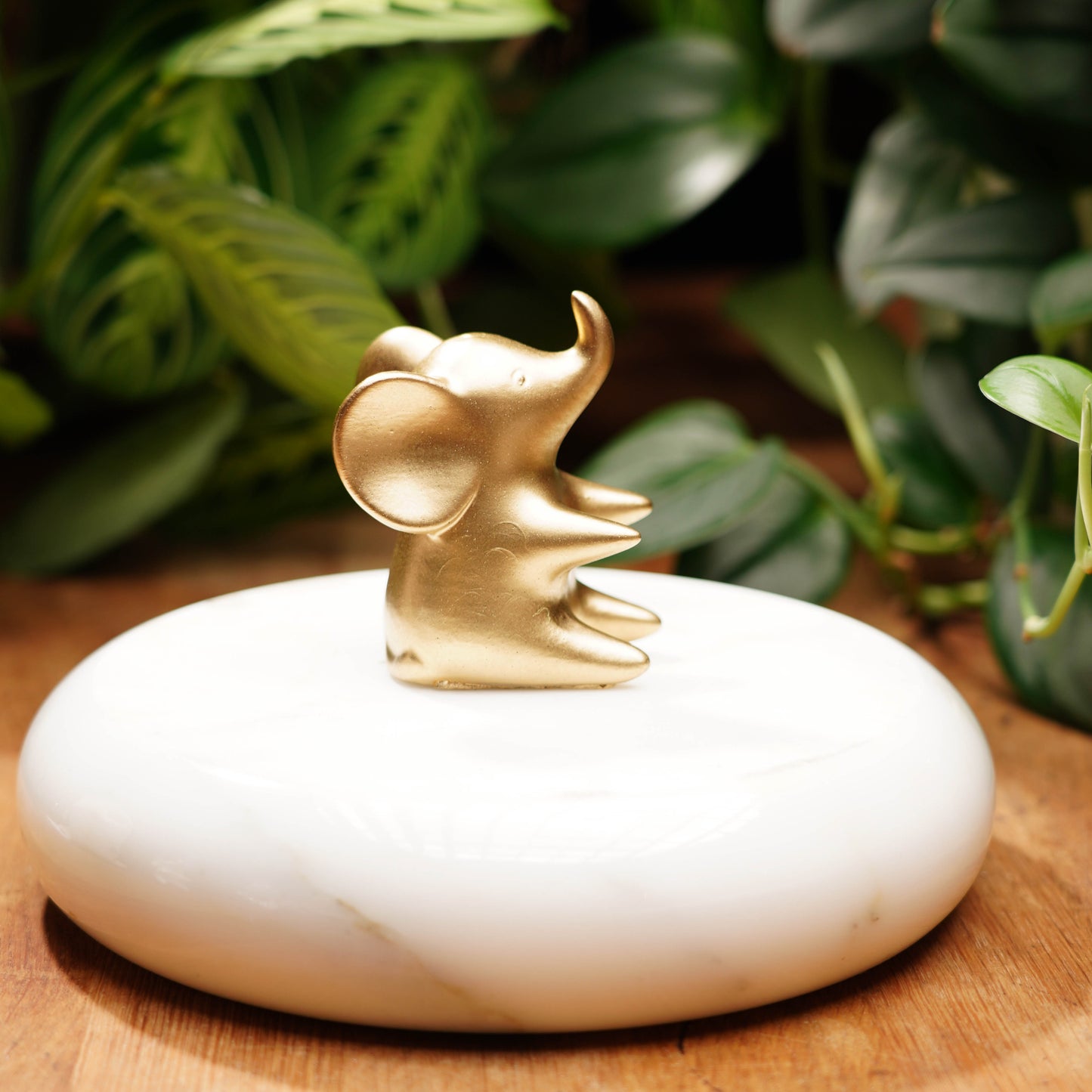 Gold Concrete Good Luck Elephant