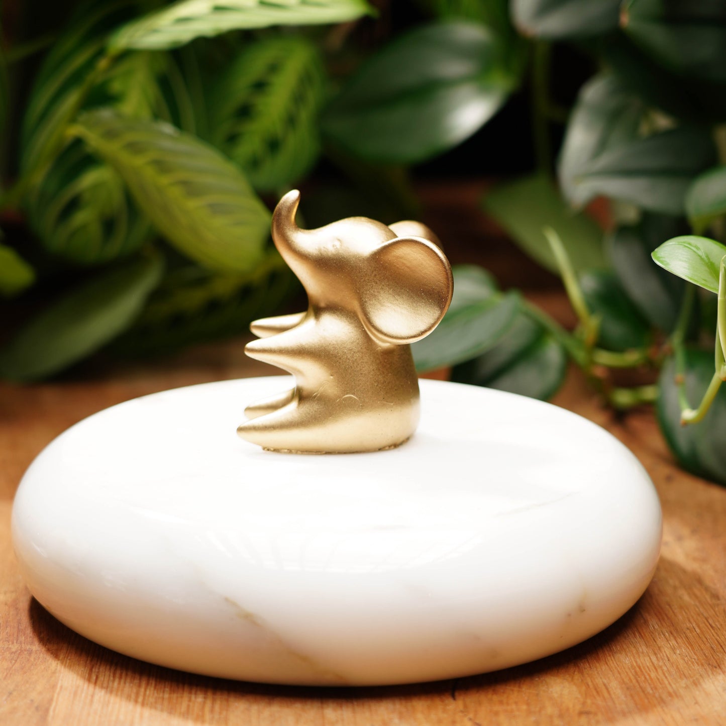 Gold Concrete Good Luck Elephant