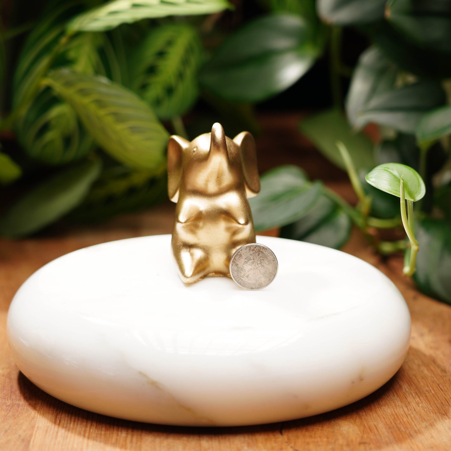 Gold Concrete Good Luck Elephant