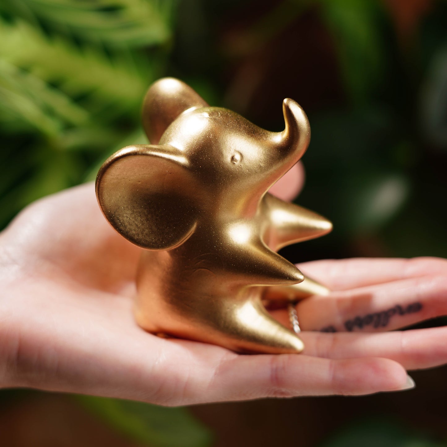 Gold Concrete Good Luck Elephant