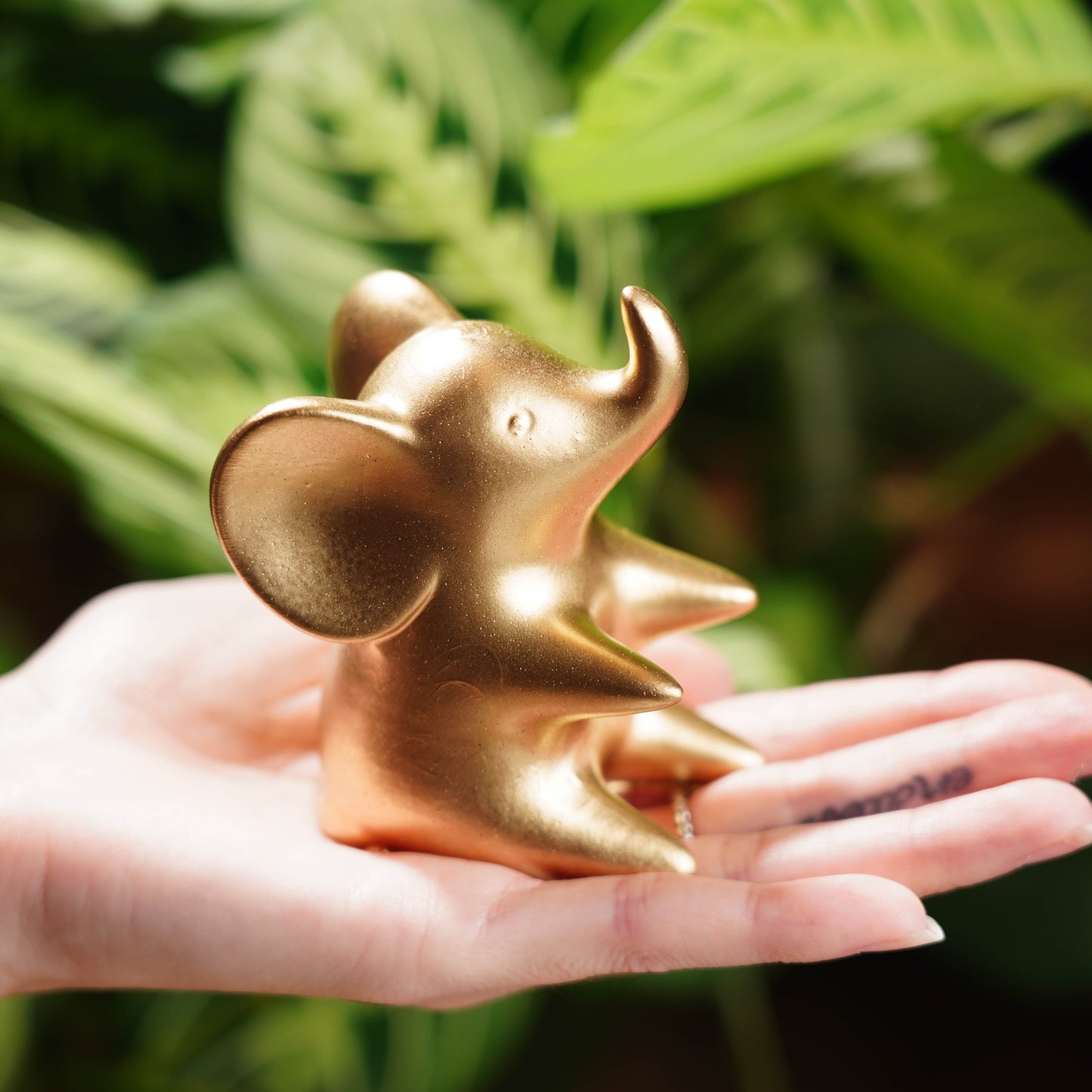 Gold Concrete Good Luck Elephant