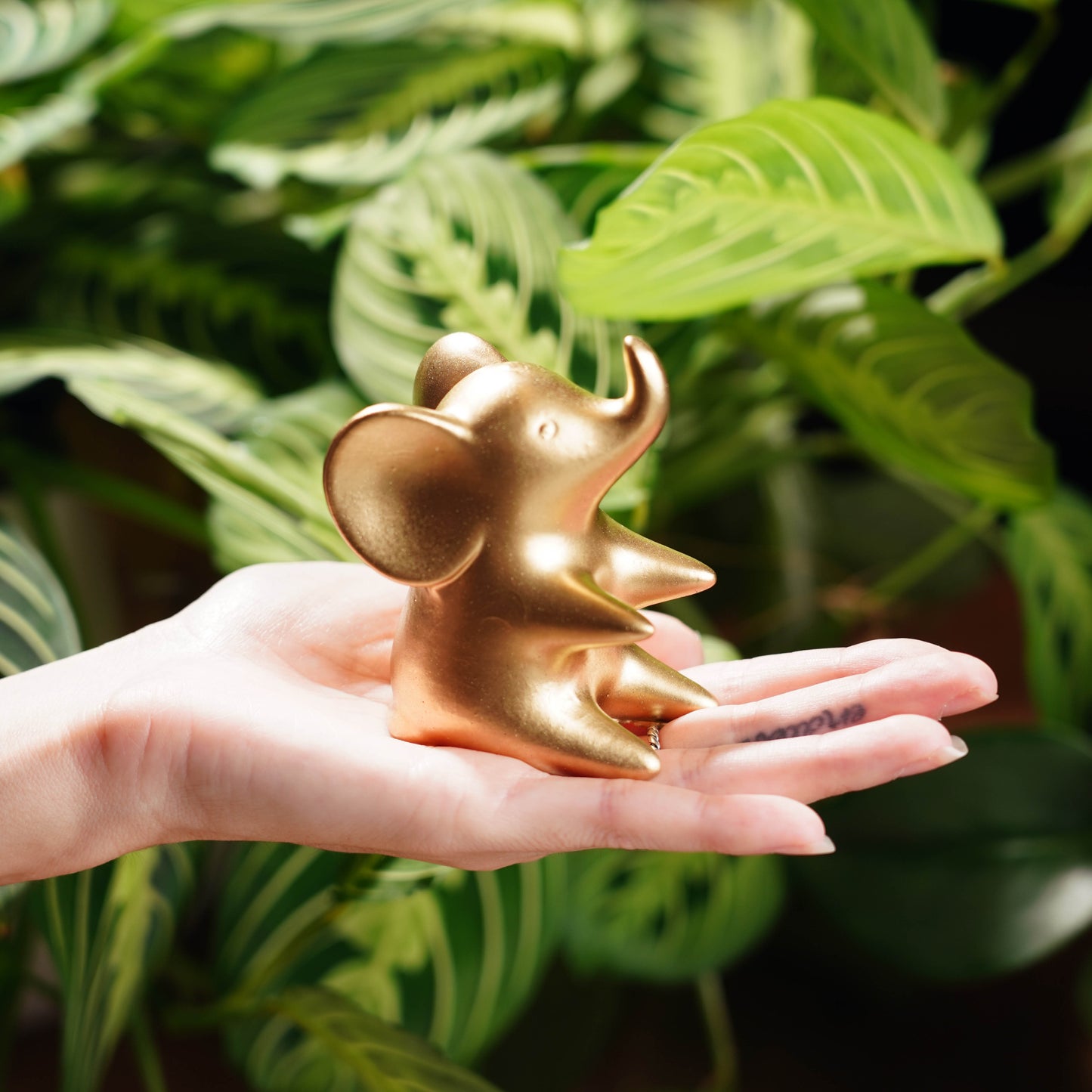 Gold Concrete Good Luck Elephant