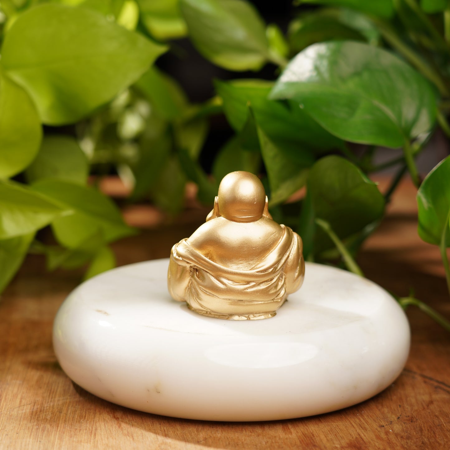 Gold Concrete Laughing Buddha