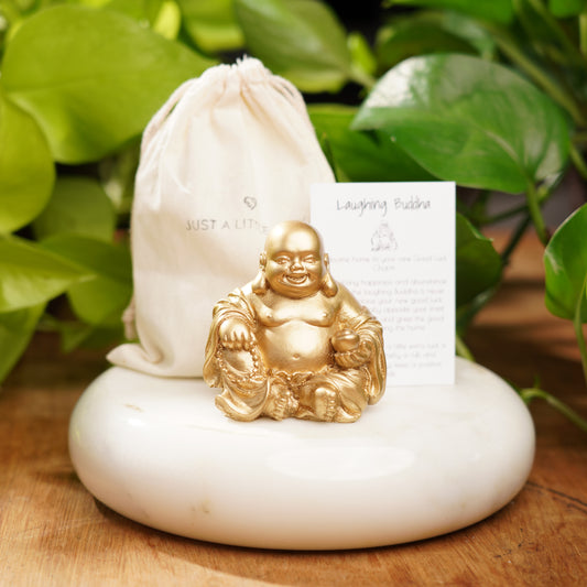 Gold Concrete Laughing Buddha