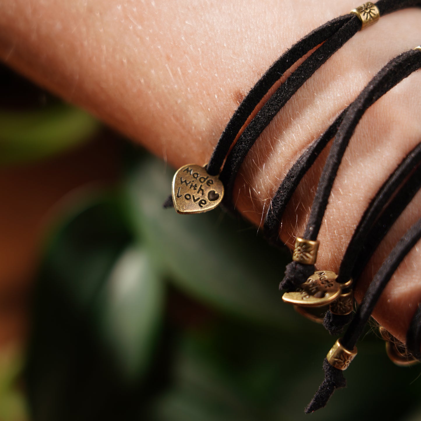 Lucky Bracelet Set For Good Luck, Wealth, Wisdom, and Protection - Black