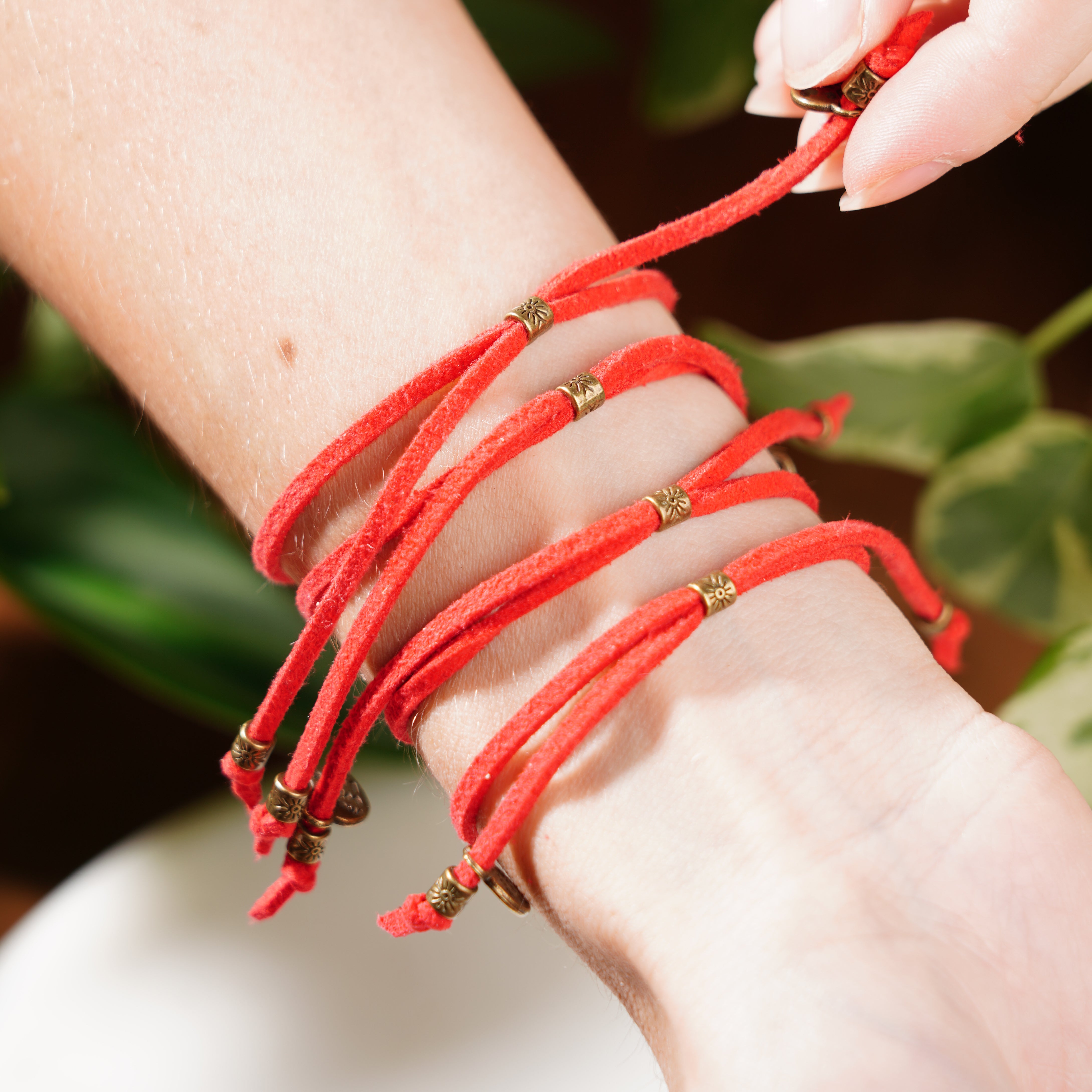 Pomeat Pack of 50 Red String Bracelets Fengshui Good India  Ubuy