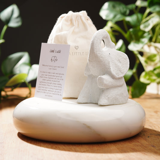 Hand-Carved Lucky Elephant